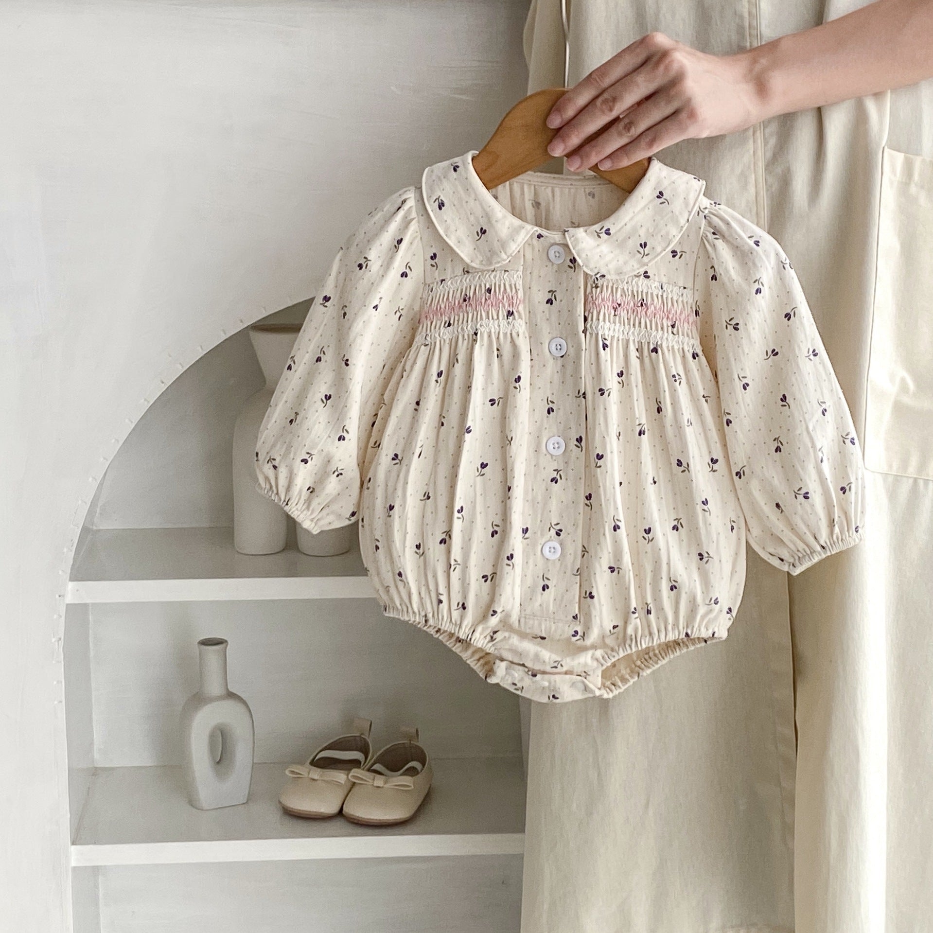 Rompers & Overalls – polka dot printed baby romper