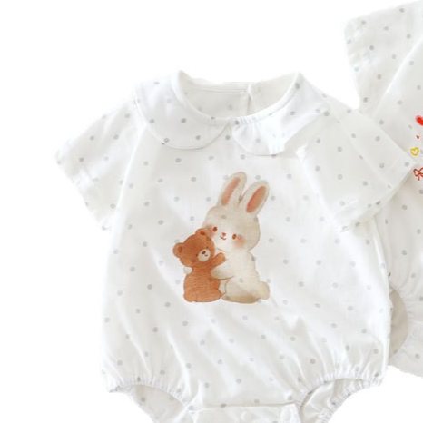 Infant Cotton Short Sleeve Romper